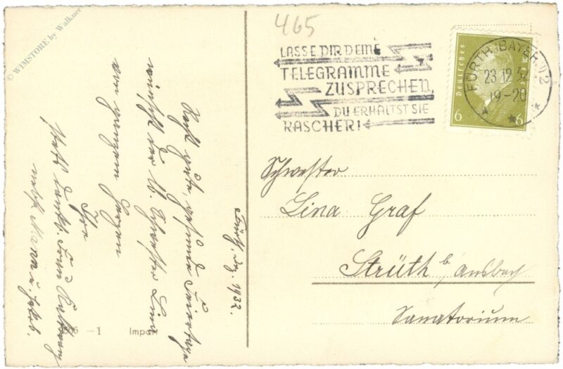 weihnachten, glocke auf zweig mit zapfen