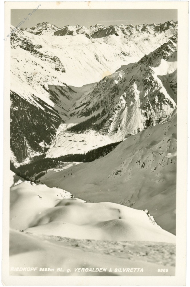 gargellen, riedkopf, blick gegen vergalden & silvretta gargellen, riedkopf, blick gegen vergalden & silvretta