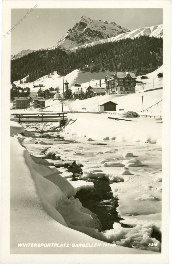 gargellen, ortsansicht gargellen, ortsansicht
