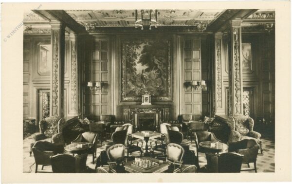 d. "columbus", norddeutscher lloyd, bremen, 1 kl. rauchzimmer