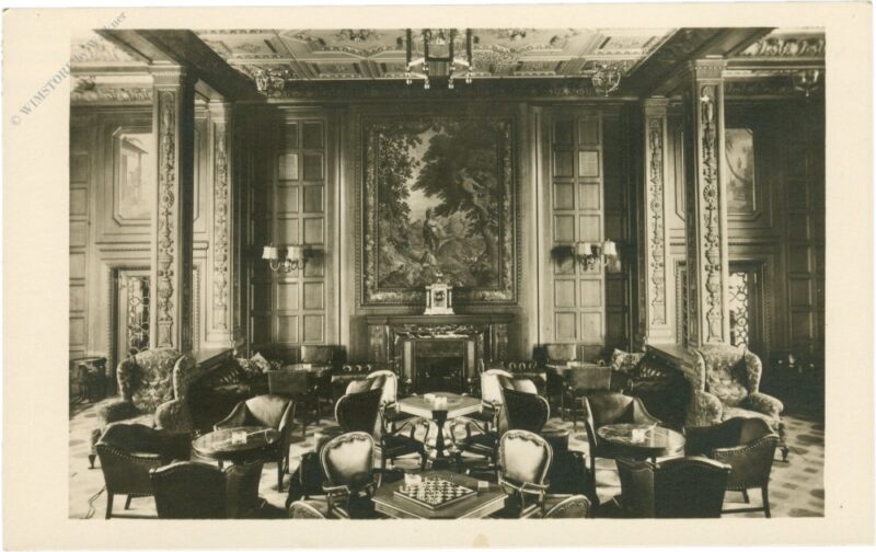 d. "columbus", norddeutscher lloyd, bremen, 1 kl. rauchzimmer d. "columbus", norddeutscher lloyd, bremen, 1 kl. rauchzimmer