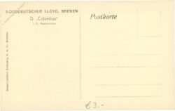 d. "columbus", norddeutscher lloyd, bremen, 1 kl. rauchzimmer