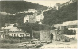 clovelly, ansicht clovelly, ansicht