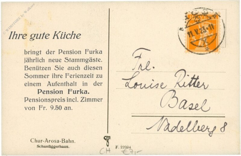 chur arosa bahn, schanfiggerhaus