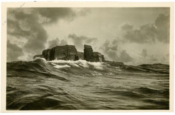 helgoland, bei schwerer see
