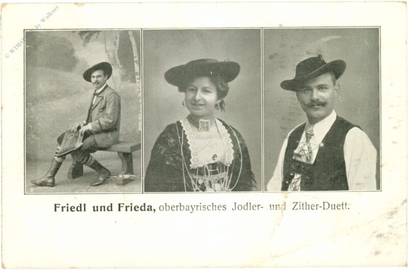friedl und frieda, oberbayrisches jodler und zither duett