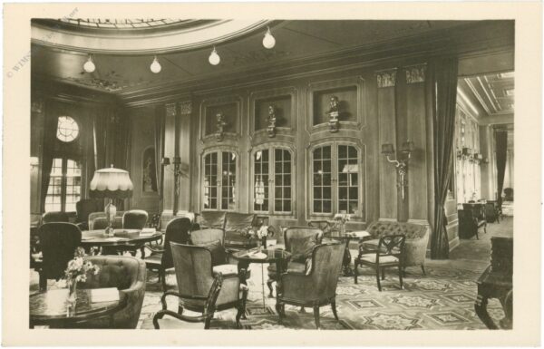 bremen, norddeutscher lloyd, d. columbus, 1. kl. bibliothek