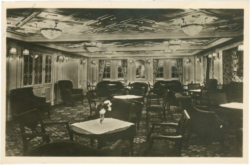 bremen, norddeutscher lloyd, d. columbus, 2. kl. damensalon bremen, norddeutscher lloyd, d. columbus, 2. kl. damensalon