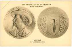 paris, medaille frédéric mistral, „die sonne lässt mich singen“