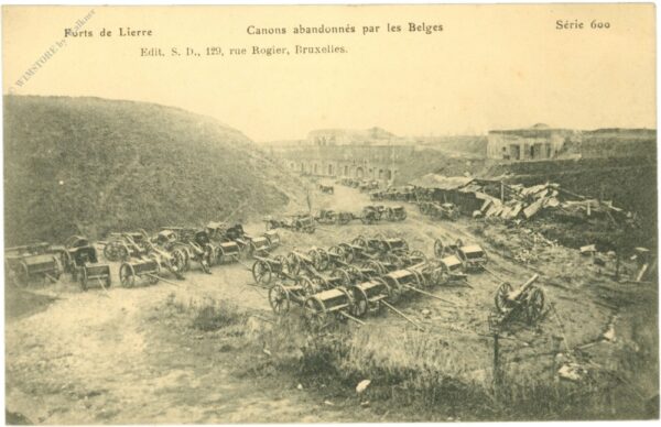 liers (lüttich), fort de liers, kanonen