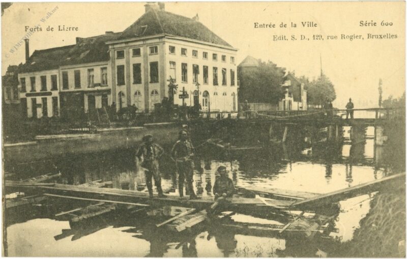 liers (lüttich), fort de liers, entree de la villa liers (lüttich), fort de liers, entree de la villa