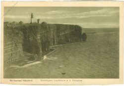 helgoland (nordseebad), westklippen, leuchtturm a.d. südspitze