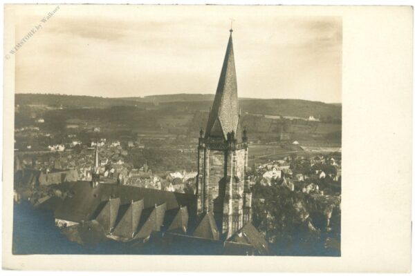 marburg, blick vom schloss nach süden