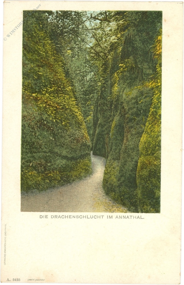 eisenach, die drachenschlucht im annathal eisenach, die drachenschlucht im annathal