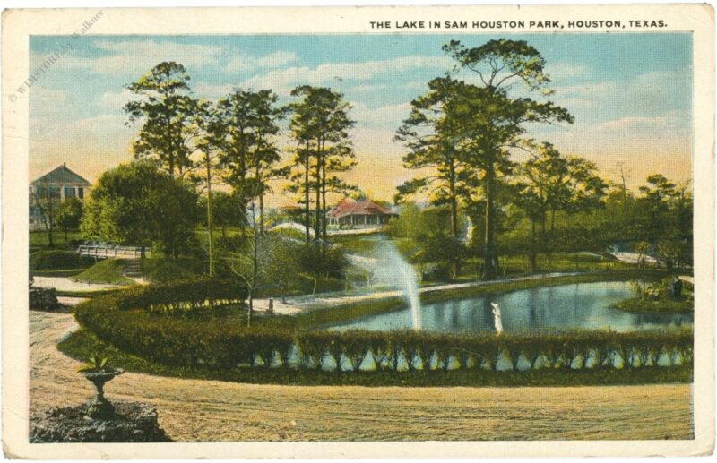 texas, houston, the lake in sam houston park texas, houston, the lake in sam houston park