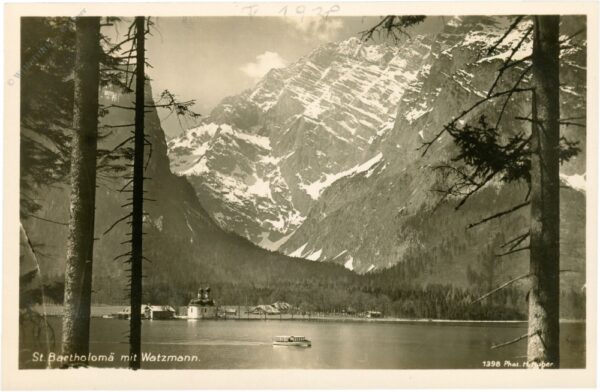 königsee, st. bartholomä mit watzmann