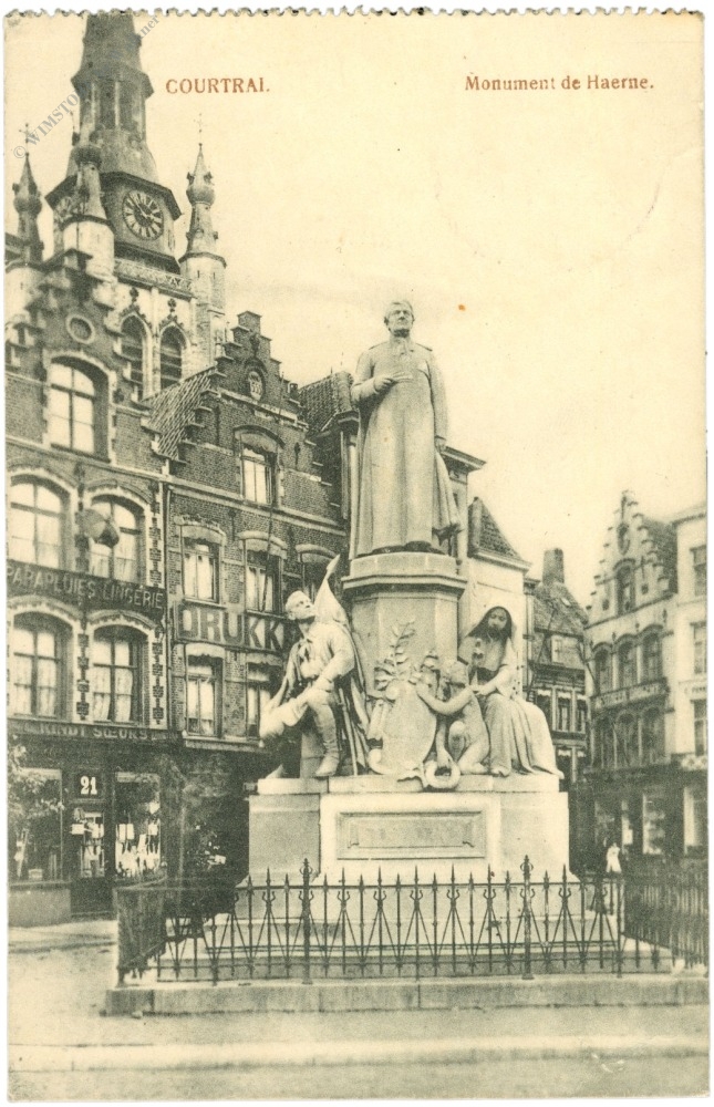 courtrai, monument de haerne
