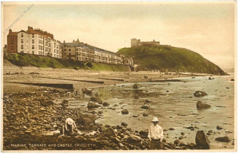 criccieth, marine terrace and castle