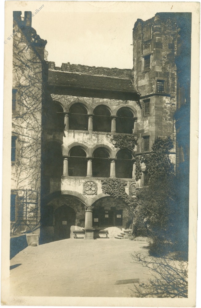 heidelberg, die arkaden im schlosshof heidelberg, die arkaden im schlosshof