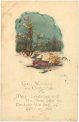 weihnachten, verschneite blumen