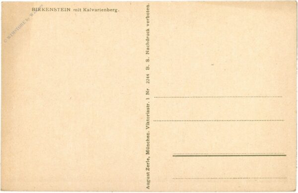 birkenstein, mit kalvarienberg