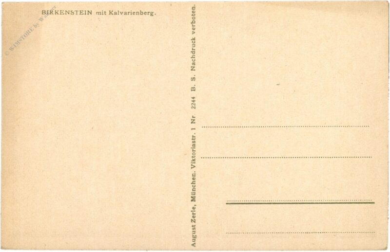 birkenstein, mit kalvarienberg
