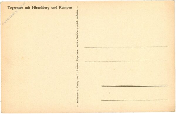 tegernsee, mit hirschberg und kampen