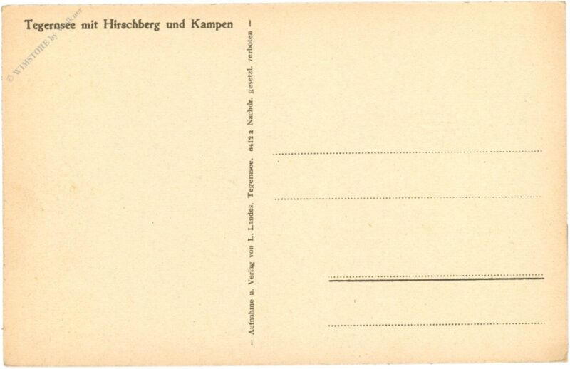 tegernsee, mit hirschberg und kampen