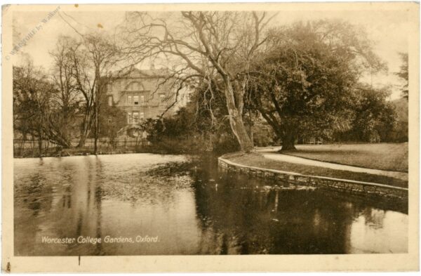 oxford, worcester college gardens