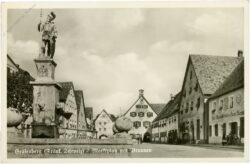 gräfenberg, marktplatz mit brunnen