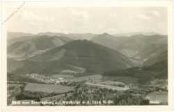 waidhofen an der ybbs, blick vom sonntagberg