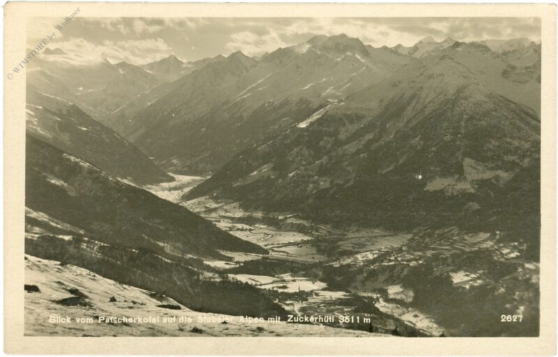 stubaier alpen, blick vom patscherkofel auf die stubaier alpen mit zuckerhütl stubaier alpen, blick vom patscherkofel auf die stubaier alpen mit zuckerhütl