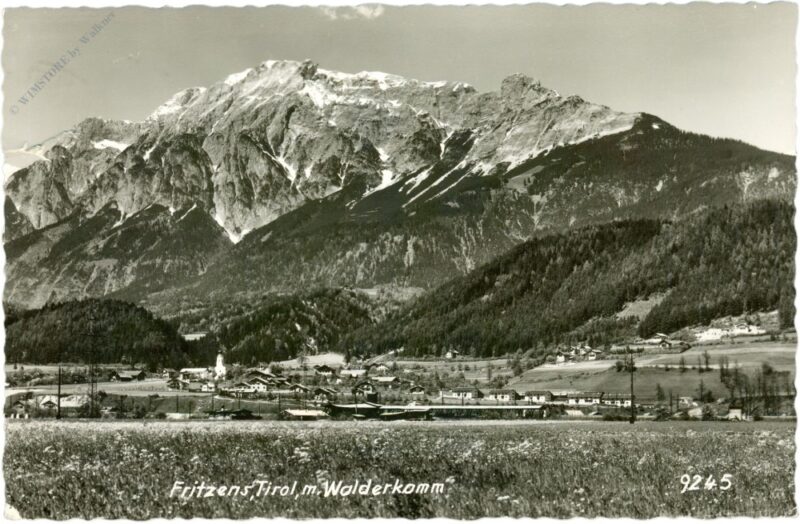 fritzens, mit walderkamm fritzens, mit walderkamm