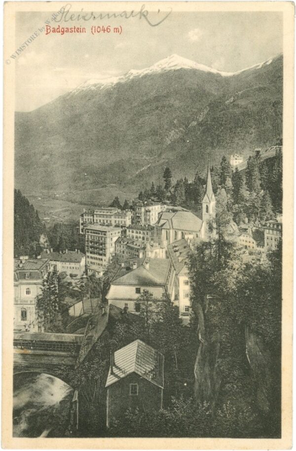 bad gastein, ortsansicht