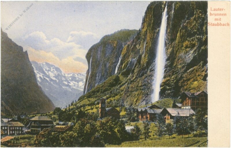 lauterbrunnen, mit staubbach lauterbrunnen, mit staubbach