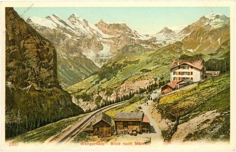 wengeralp, blick nach mürren