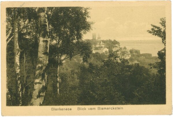 hamburg, blankensee, blick vom bismarckstein