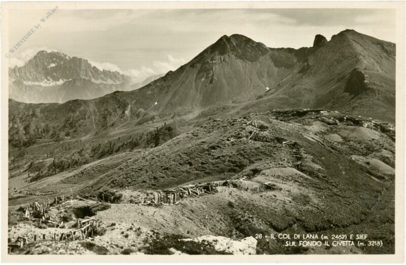 col di lana, ansicht col di lana, ansicht