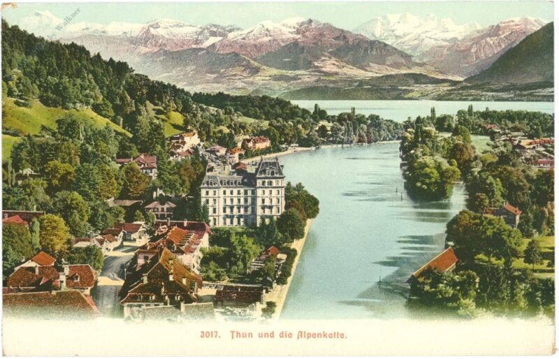 thun, und die alpenkette thun, und die alpenkette