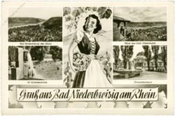 bad breisig, gruss aus bad niederbreisig, multiansicht