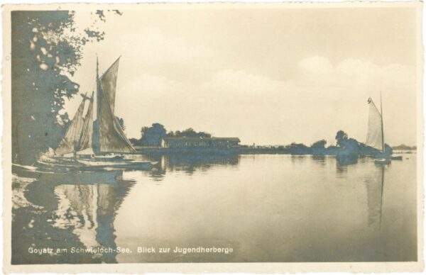 schwielochsee, goyatz, blick zur jugendherberge