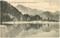 kochel, partie am kochelsee mit herzogstand