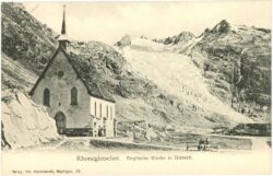 rhonegletscher, englische kirche in gletsch