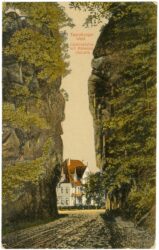 teutoburger wald, externsteine mit pension victoria