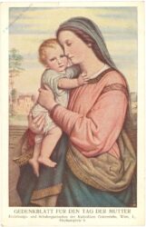 muttertag, gedenkblatt für den tag der mutter