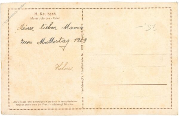 kaulbach, h.: mater dolorosa