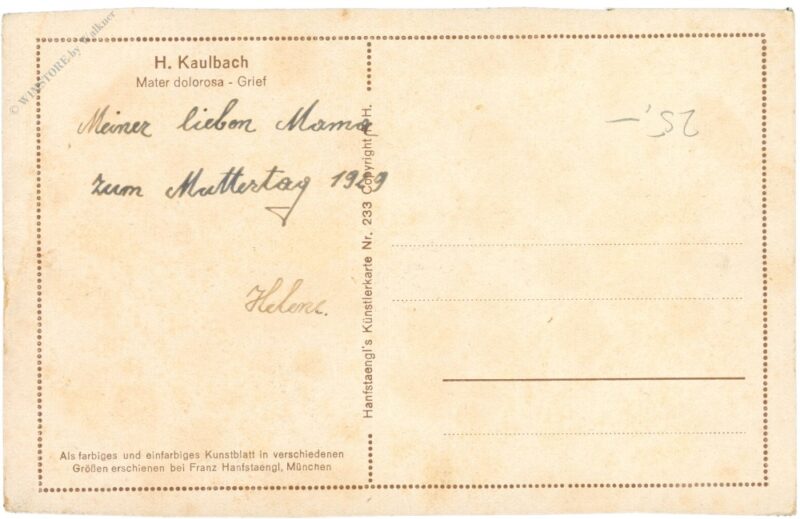 kaulbach, h.: mater dolorosa