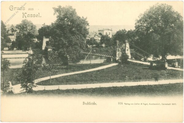 kassel, drahtbrücke kassel, drahtbrücke