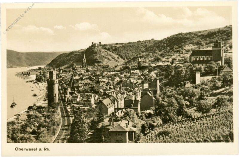 oberwesel am rhein, ansicht oberwesel am rhein, ansicht