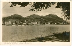 königswinter am rhein, mit ruine drachenfels